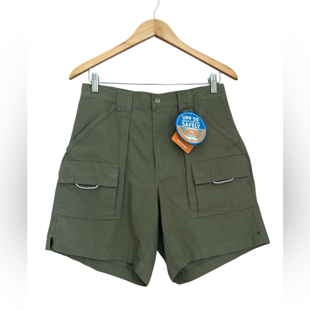 New Men’s Columbia Brewha II Cargo Green Short Outdoor PFG Size Small